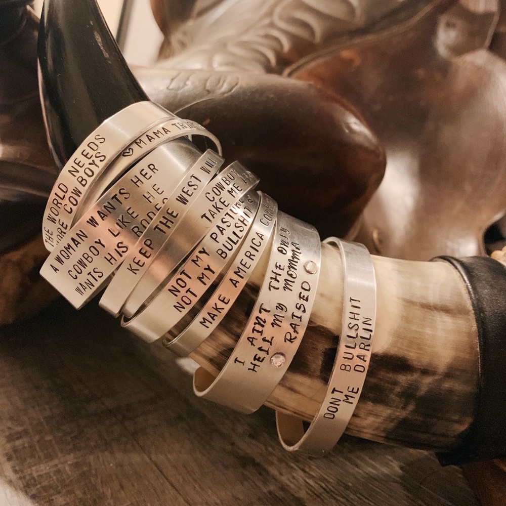 Hand Stamped Bracelets